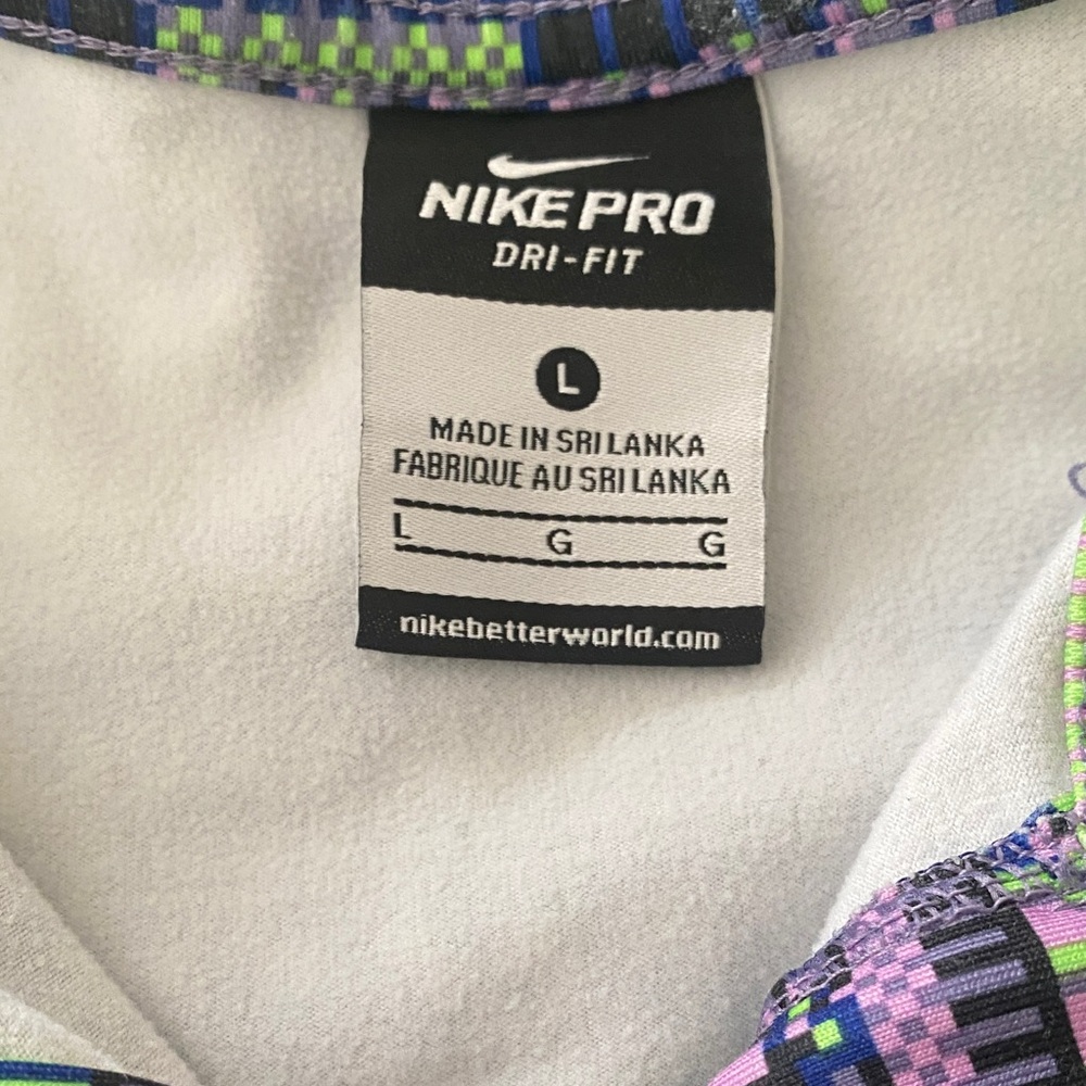 Nike Multicolor Patterned Varsity Jacket Size L - image 5